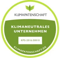 Siegel der Klimapatenschaft: klimaneutrales Unternehmen